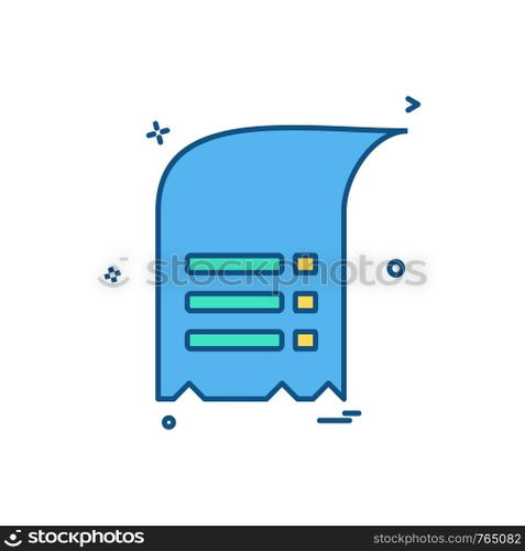 Document icon design vector