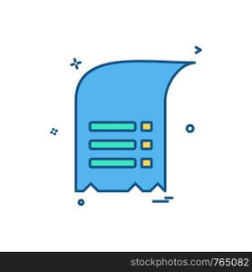 Document icon design vector