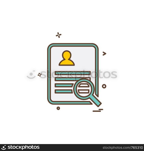 Document icon design vector