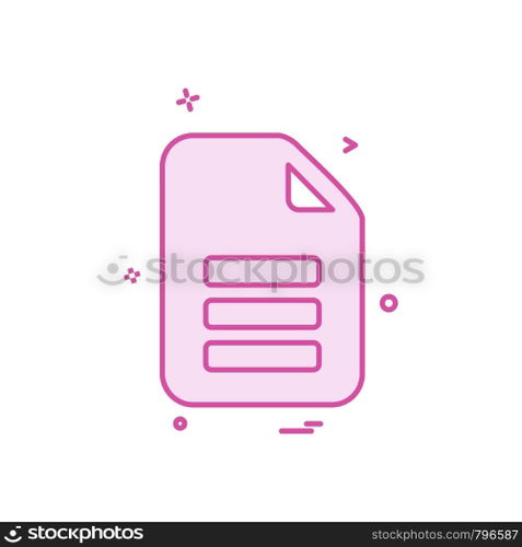 Document icon design vector