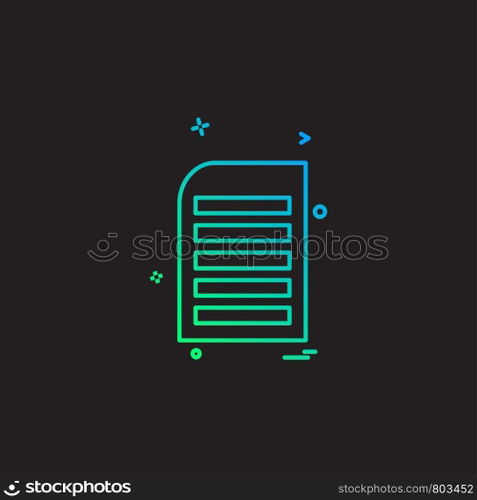 Document icon design vector