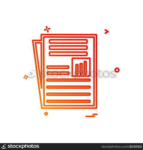 Document icon design vector