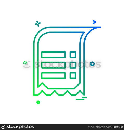 Document icon design vector