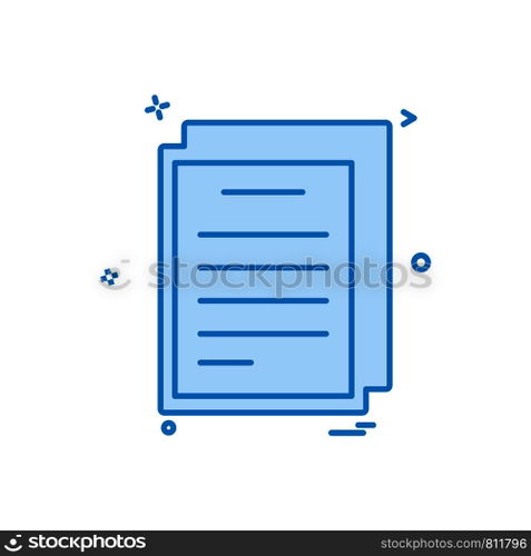 Document icon design vector