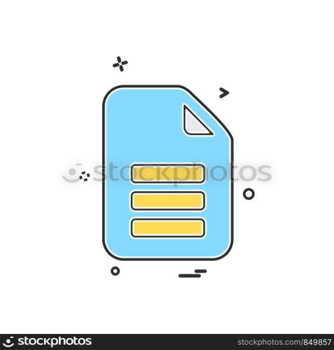 Document icon design vector