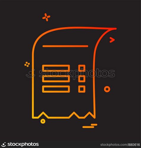 Document icon design vector