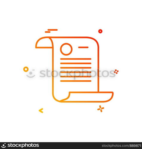 Document icon design vector