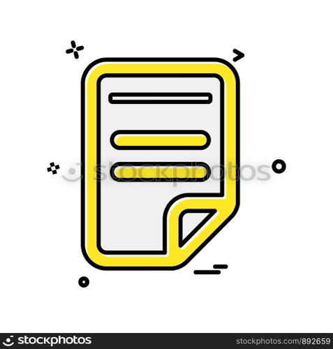 Document icon design vector