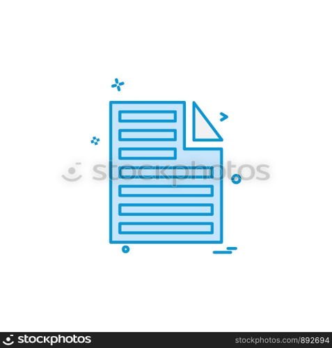 Document icon design vector