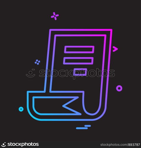 Document icon design vector 