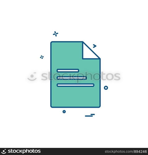 Document icon design vector
