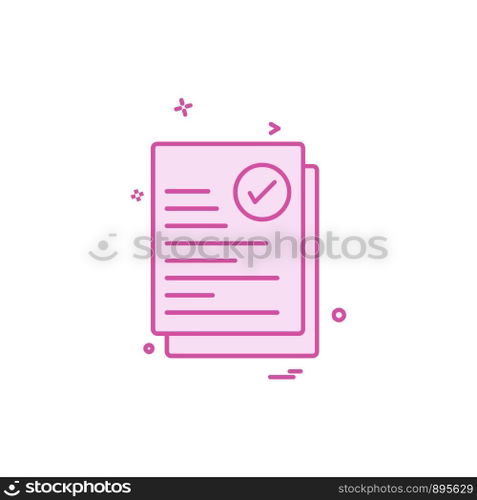 Document icon design vector