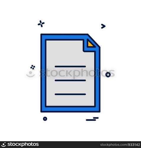Document icon design vector
