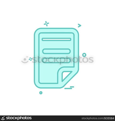 Document icon design vector
