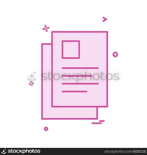 Document icon design vector
