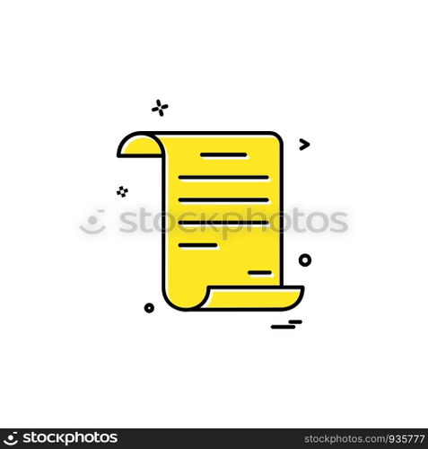 Document icon design vector