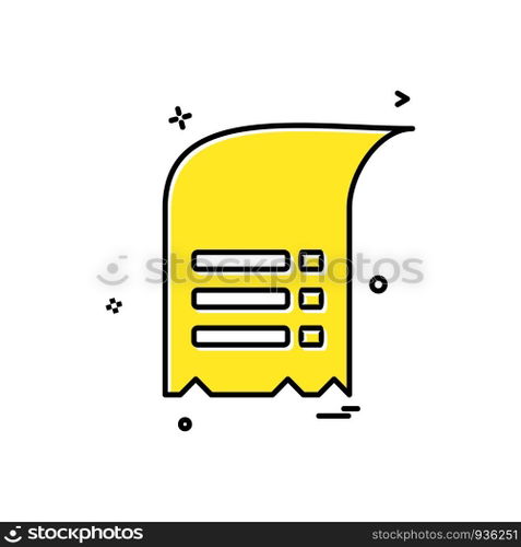 Document icon design vector
