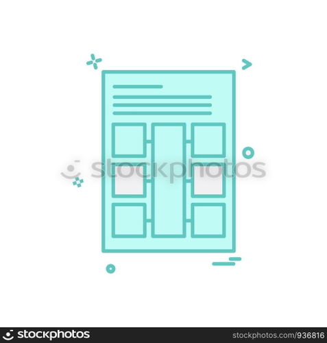 Document icon design vector