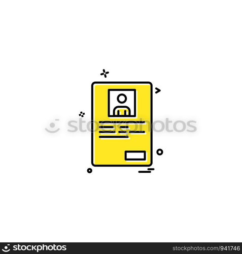 Document icon design vector