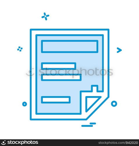 Document icon design vector 