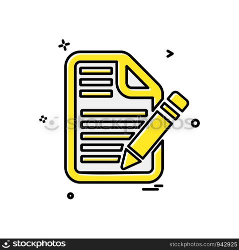 Document icon design vector
