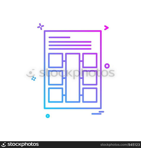 Document icon design vector