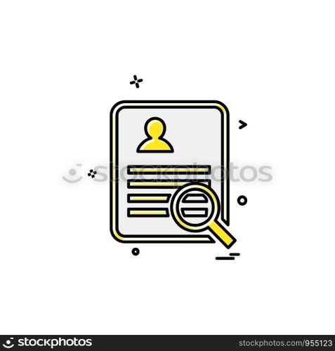 Document icon design vector