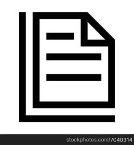 document, icon on isolated background