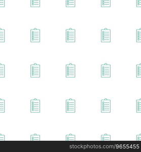 Document icon pattern seamless white background Vector Image