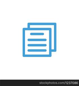 Document icon template. Vector illustration