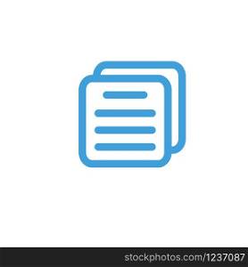 Document icon template. Vector illustration