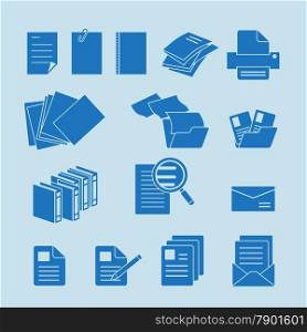 Document icon vector set for internet , mobile and web design&#xA;