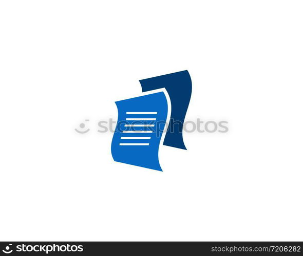 Document icon vector template