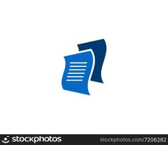Document icon vector template