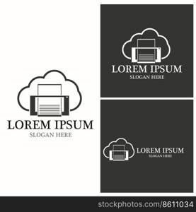 Document logo vector template illustration