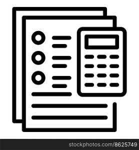 Document management icon outline vector. Stress skills. Effort support. Document management icon outline vector. Stress skills