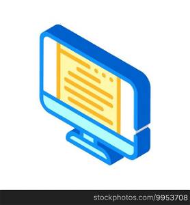 document of operating system isometric icon vector. document of operating system sign. isolated symbol illustration. document of operating system isometric icon vector illustration