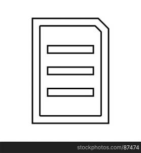 Document sheet black icon .