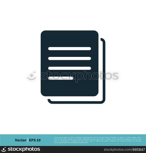 Document Sign, Paper and Text Icon Vector Logo Template Illustration Design. Vector EPS 10.