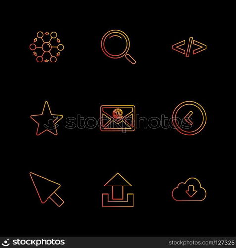 document , sound , multimedia , user interface , pointer , balloons , time , key , menu , mute , sound , speaker , mail , help , star , icon, vector, design,  flat,  collection, style, creative,  icons