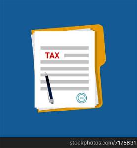 Document tax form. Financial report. Payment declaration. Isolated income payment. EPS 10. Document tax form. Financial report. Payment declaration. Isolated income payment.