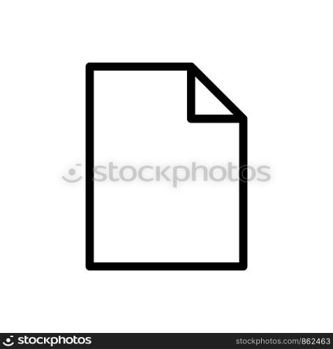 Document vector icon design template on white background