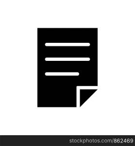 Document vector icon design template on white background