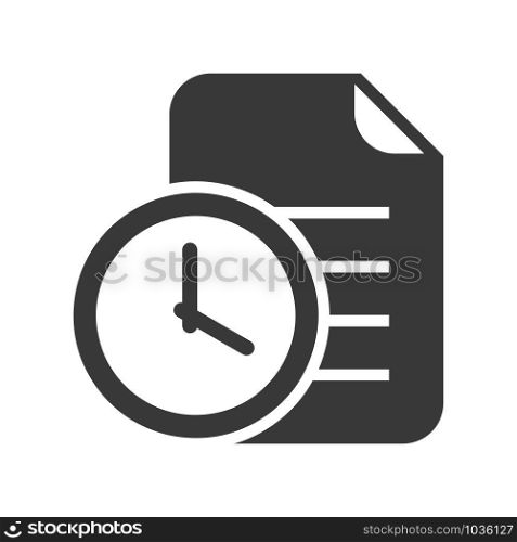 Document version history icon in simple vector