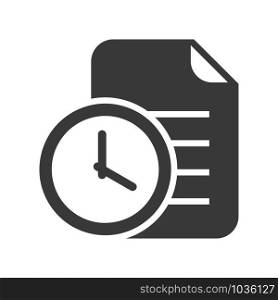 Document version history icon in simple vector