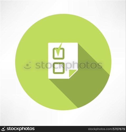 document with a check mark icon icon