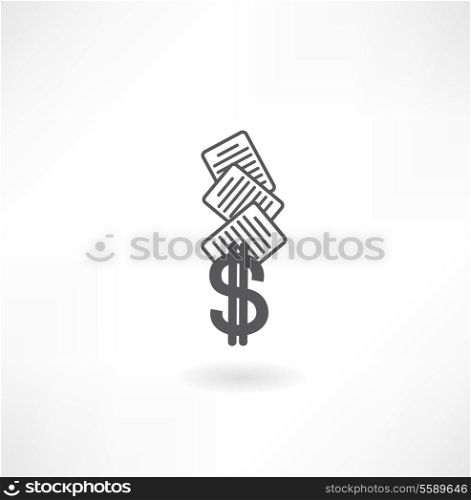 documents and Dollar icon