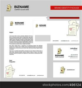 Documents Business Letterhead, Envelope and visiting Card Design vector template