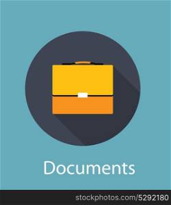Documents Flat Concept Icon Vector Illustration. EPS10. Documents Flat Concept Icon Vector Illustration