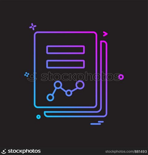 Documents icon design vector